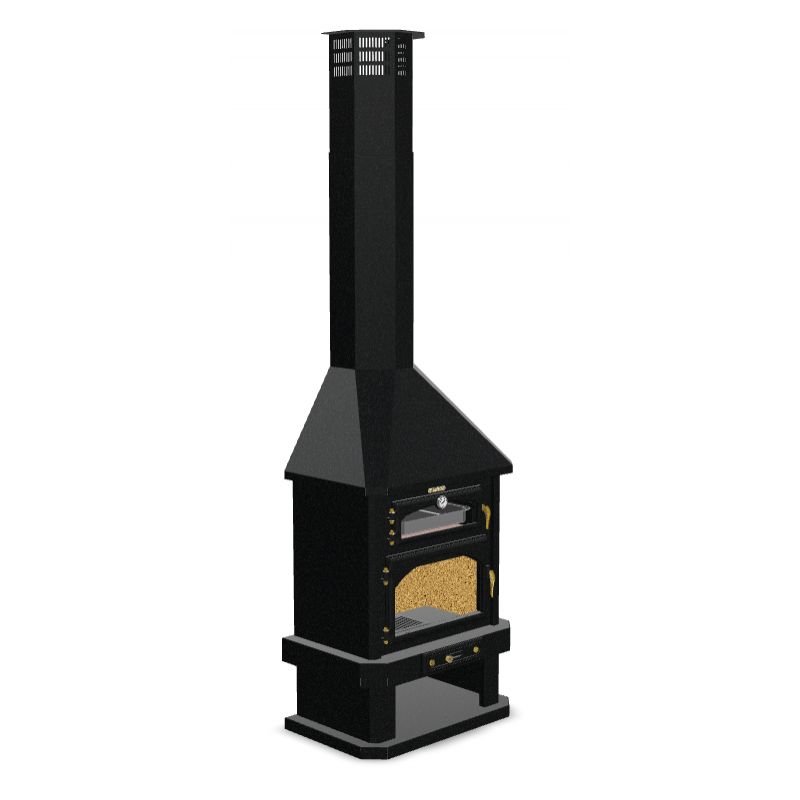 Cheminée à bois avec four – BRONPI Ebro 15 KW – Image 3