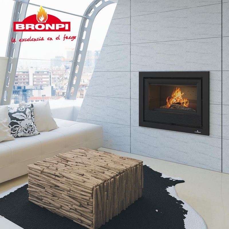 Insert à bois ventilé canalisable – BRONPI Paris 55 9.5 kW