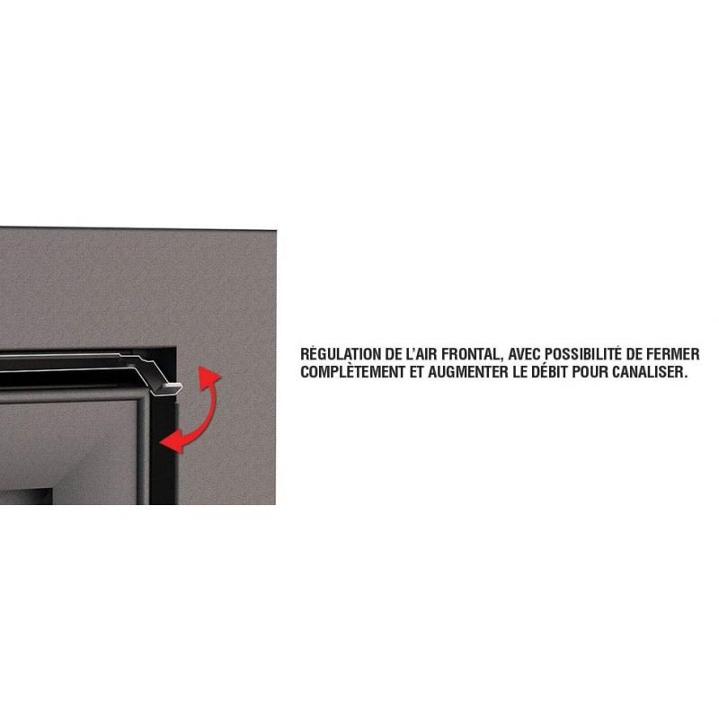 Insert à bois ventilé canalisable – BRONPI Paris 70 12 kW – Image 6
