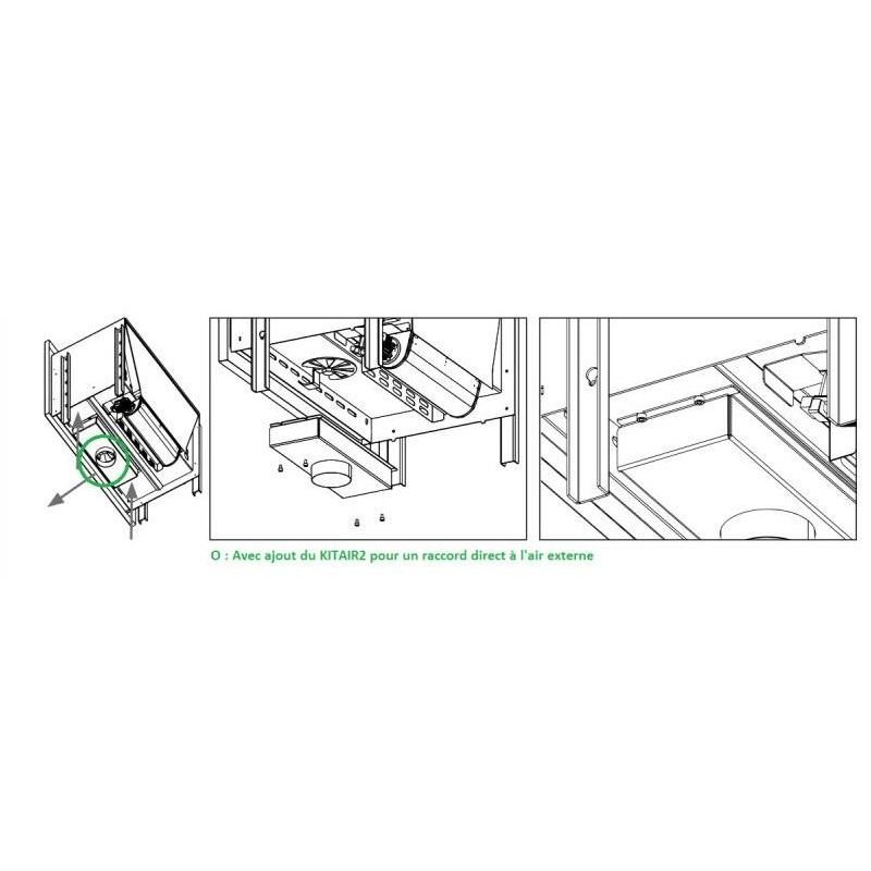 Insert à bois ventilé canalisable – BRONPI Paris 70 12 kW – Image 8