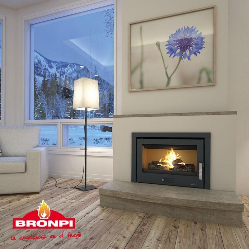 Insert à bois ventilé canalisable – BRONPI Rioja 13 kW