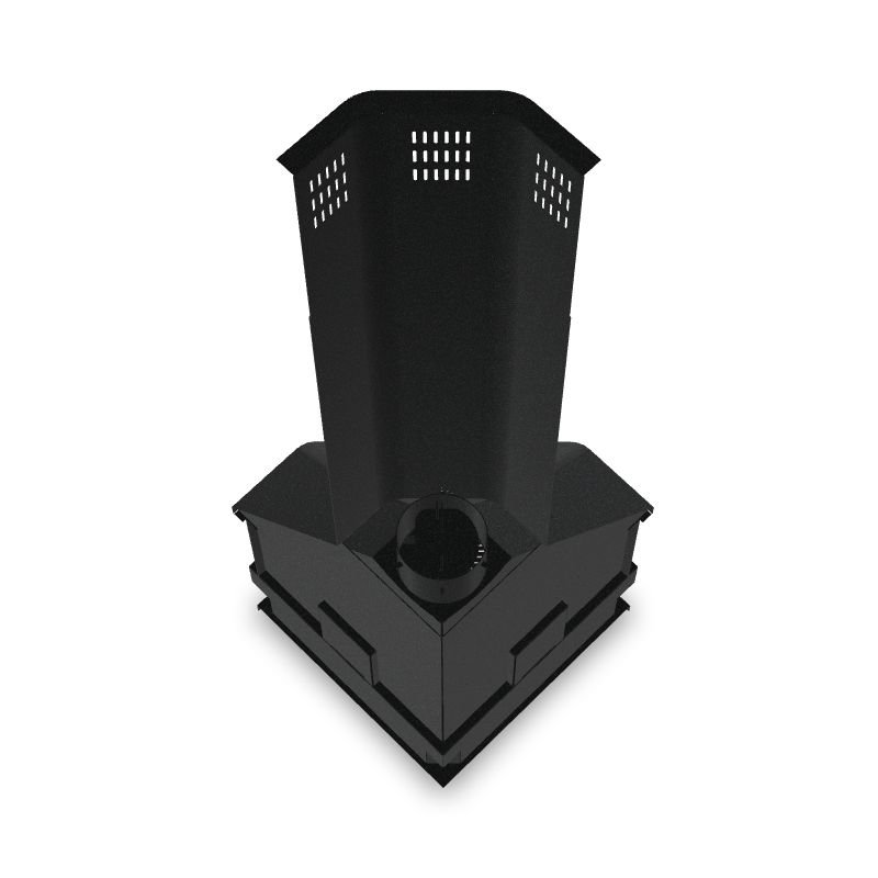 Cheminée à bois d’angle – BRONPI Lorca – R 14 kW – Image 5