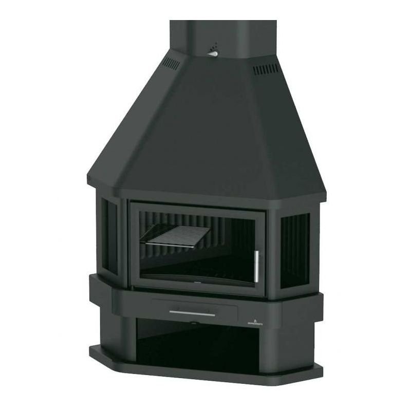 Cheminée à bois d’angle – BRONPI Lorca – R 14 kW – Image 7