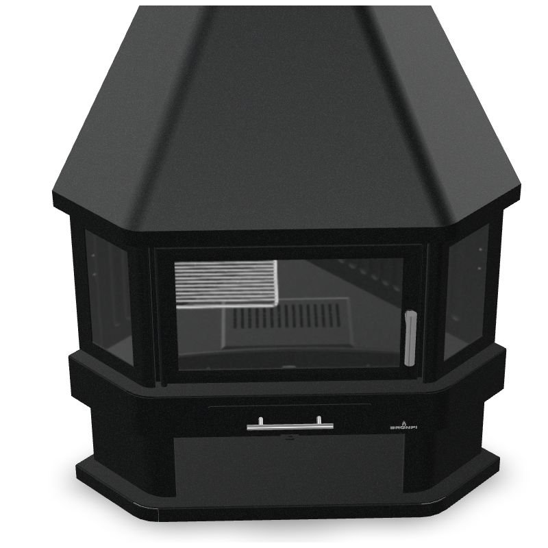 Cheminée à bois d’angle – BRONPI Lorca – R 14 kW – Image 9